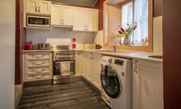 Kitchen at St Bernards Presbytery. Photo: John Spencer/OEH