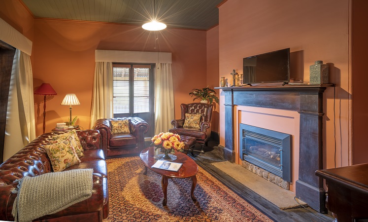 Living Room at St Bernards Presbytery. Photo: John Spencer/OEH