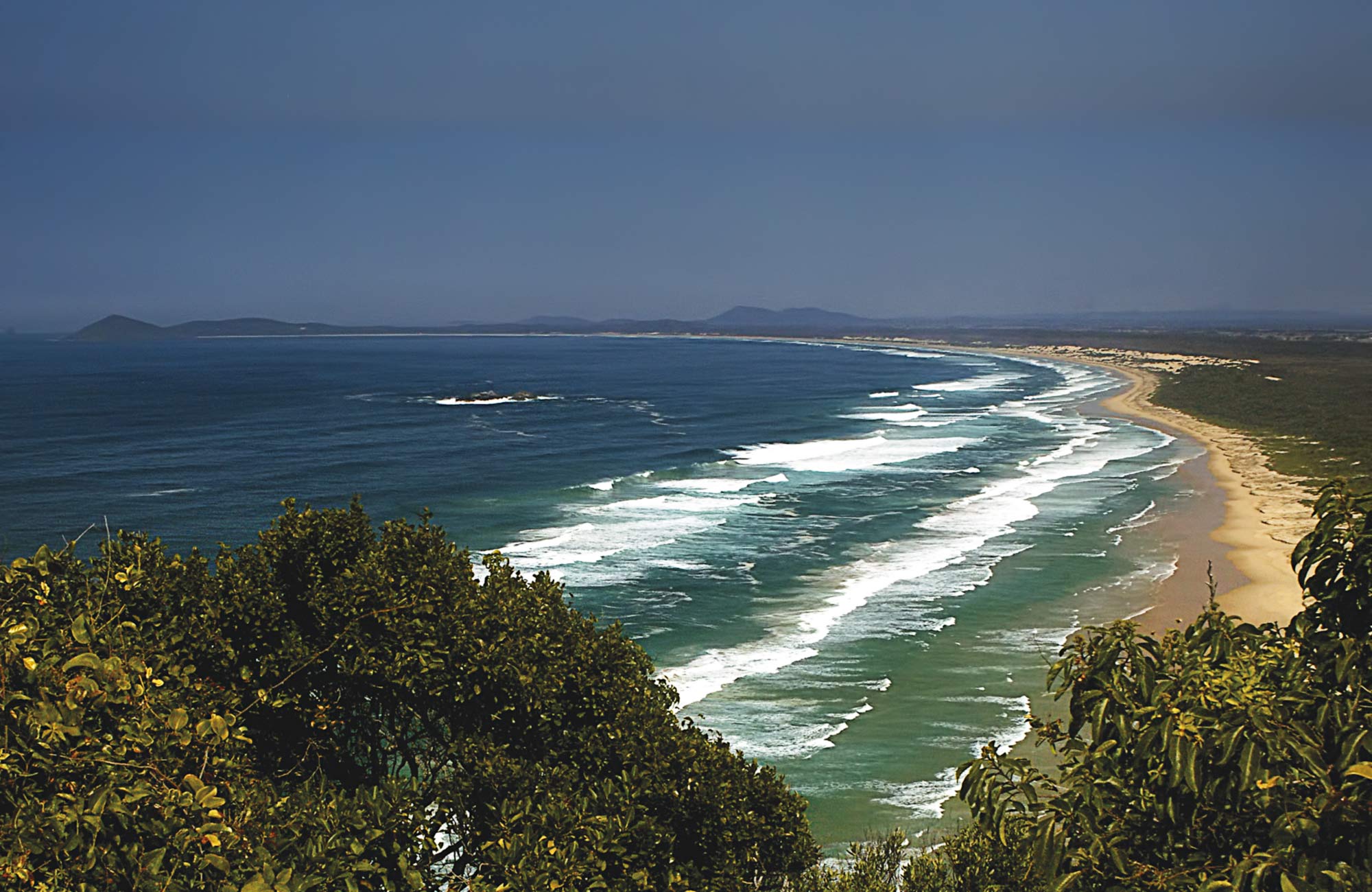 The view from the lighthouse along the coast. Photo:Barry Collier