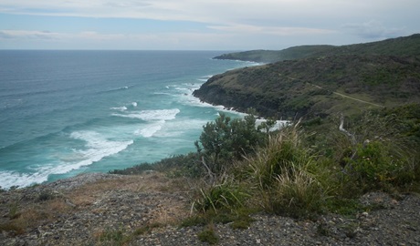 Views down the coastline on Korogoro Walking track, Hat Head National Park. Photo: Debby McGerty &copy; OEH