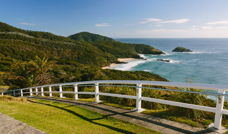 Coastal view from near Smoky Cape lighthouse, Hat Head National Park. Photo: David Finnegan/NSW Government
