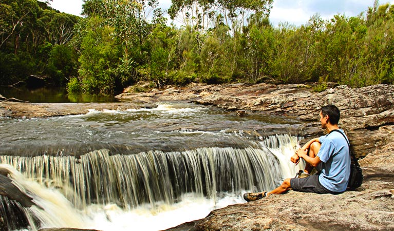 Kingfisher Pool campground, Heathcote National Park. Photo: John Yurasek &copy; DPIE