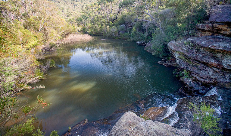 Kingfisher Pool picnic area, Heahtcote National Park. Photo: Nick Cubbin &copy; OEH