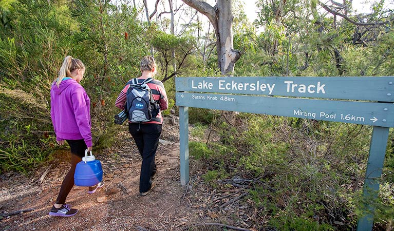 Lake Eckersley campground, Heathcote National Park. Photo: Nick Cubbin &copy; OEH