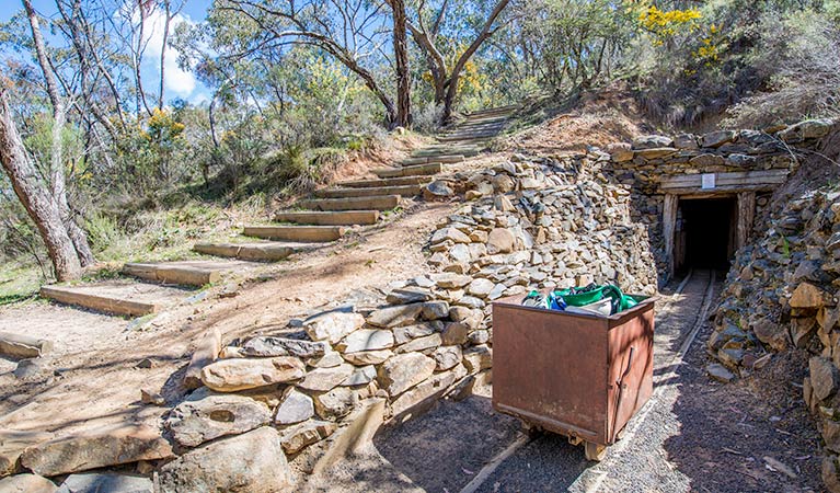 Bald Hill tourist mine, Hill End Historic Site. Photo: John Spencer