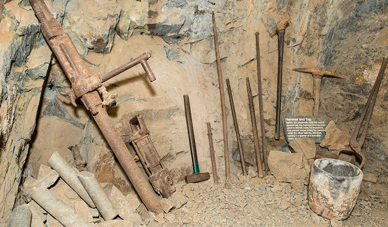 Bald Hill tourist mine, Hill End Historic Site. Photo: John Spencer