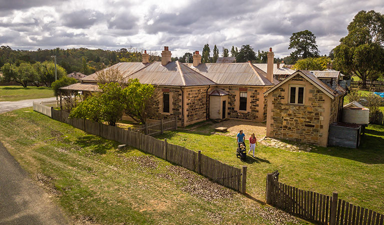 Aerial view of Post Office Residence. Photo: John Spencer/OEH