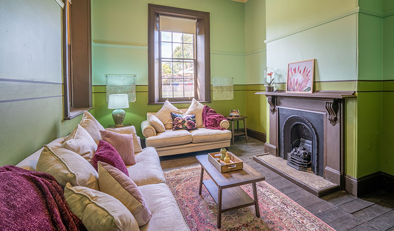 The lounge room in Post Office Residence. Photo: John Spencer/OEH