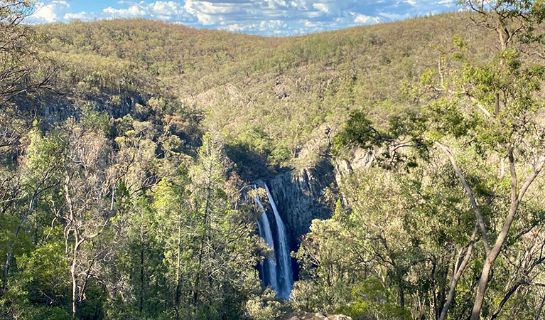 View of Horton Falls surrounded by bushland, in Horton Falls National Park.  Photo: Lauren Sparrow  &copy; DPIE