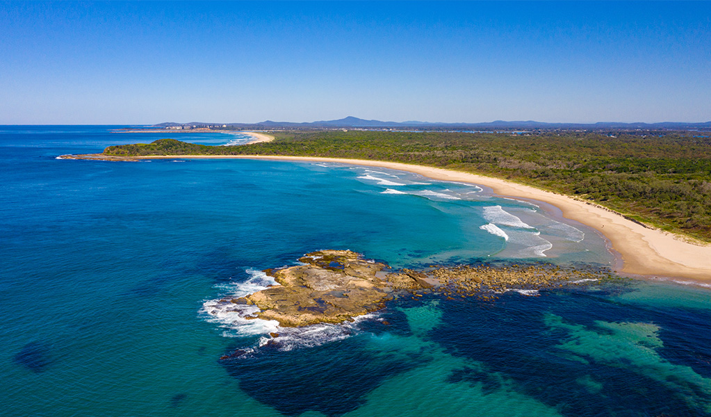 Bluff Beach in Iluka Nature Reserve. Photo credit: Jessica Robertson &copy; DPIE