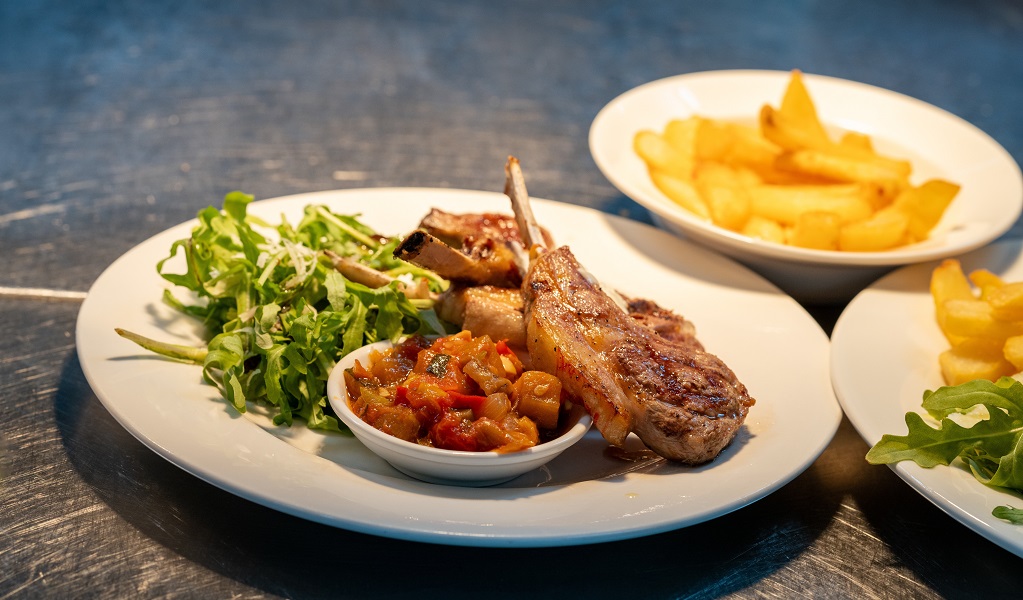 A delicious meal at Chisholm's Restaurant, Jenolan Karst Conservation Reserve. Photo: Jenolan Caves &copy; DPE