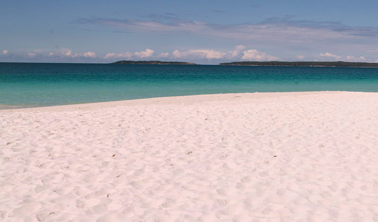 White sand and clear water at Hyams Beach, Jervis Bay National Park. Photo: David Finnegan &copy: DPIE