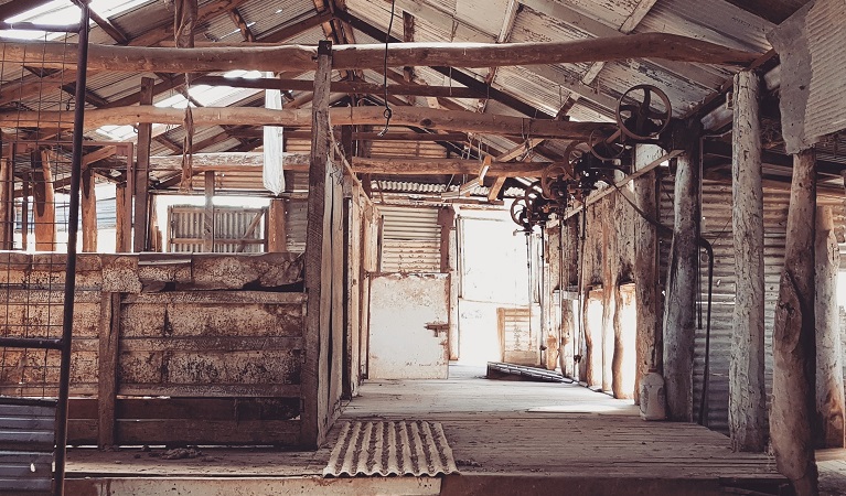 An old woolshed, Kalyarr National Park. Photo: Samantha Ellis &copy; DPIE