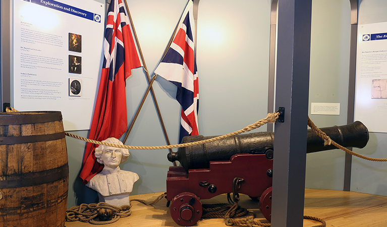 Learn about Captain Cook's landing in 1770 from displays at Kurnell Visitor Centre. Photo: Peter Taseski &copy; DPIE