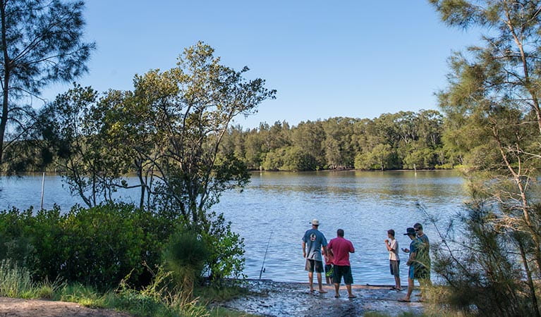 Double Wharf Campground, Karuah National Park. Photo: John Spencer/NSW Government