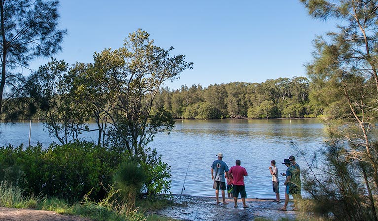 Double Wharf Campground, Karuah National Park. Photo: John Spencer/NSW Government