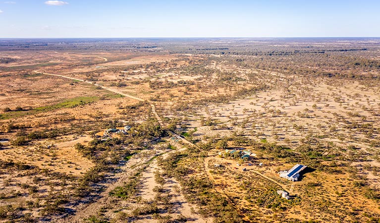 Aerial view of Kinchega National Park. Photo: John Spencer/DPIE