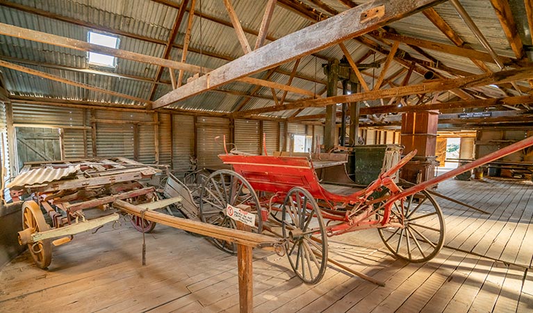 Inside Kinchega Woolshed. Photo: John Spencer/DPIE