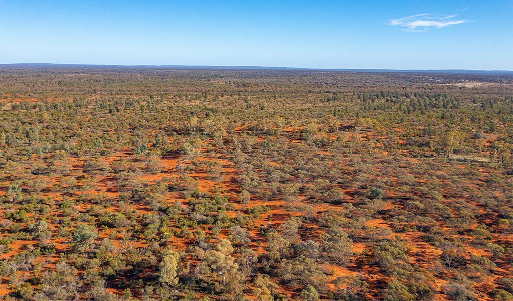 Aerial view of Koonaburra National Park. Photo: Joshua Smith &copy; DPE