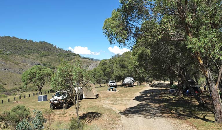 Blue Waterholes campground, Kosciuszko National Park. Photo: Elinor Sheargold/DPIE