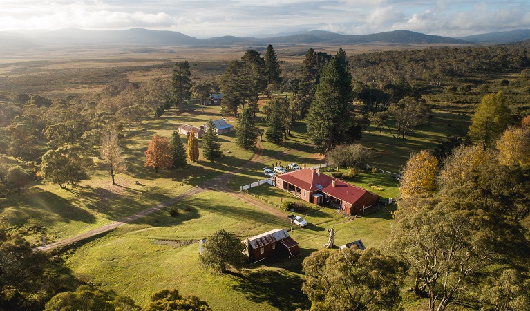 Aerial view of Currango Homestead, Kosciuzsko National Park. Photo: Rob Mulally/DPIE