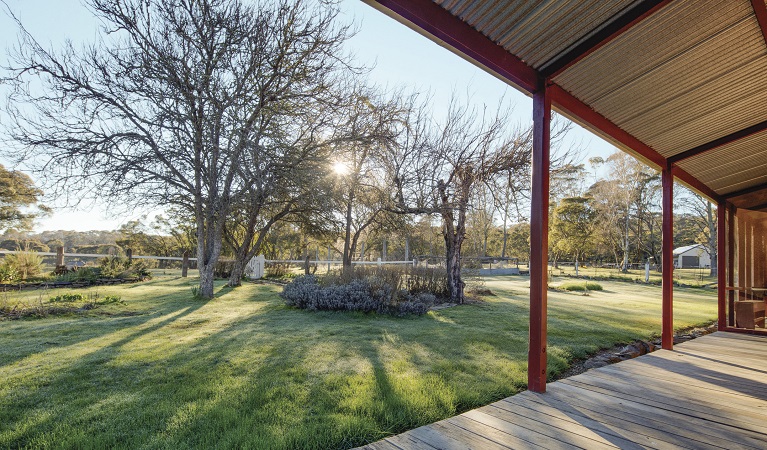 Currango Homestead verandah, Kosciuszko National Park. Photo: Murray Vanderveer/OEH