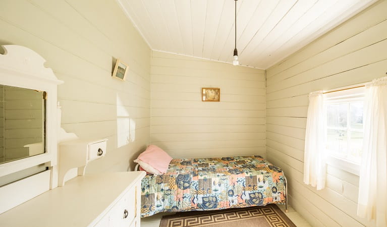 Currango Homestead bedroom, Kosciuszko National Park. Photo: Murray Vanderveer/OEH