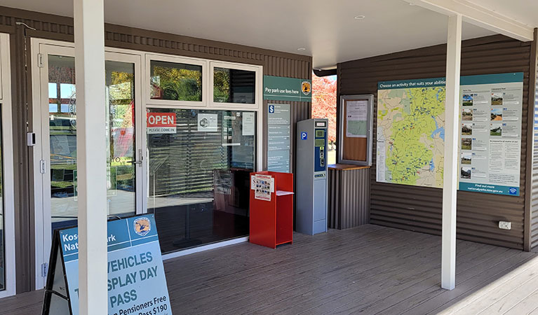 Self-service park pass vending machine at Khancoban Visitor Centre. Photo: Mark Lees &copy; DPIE