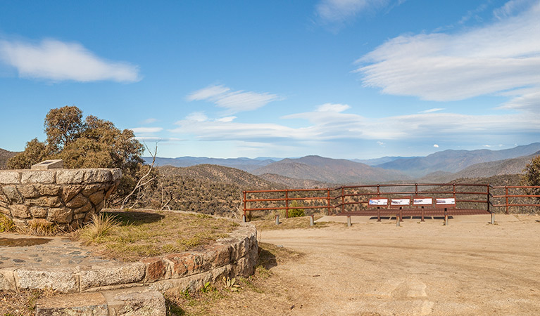 Wallace Craigie lookout, Kosciuszko National Park. Photo: Murray Vanderveer/DPIE