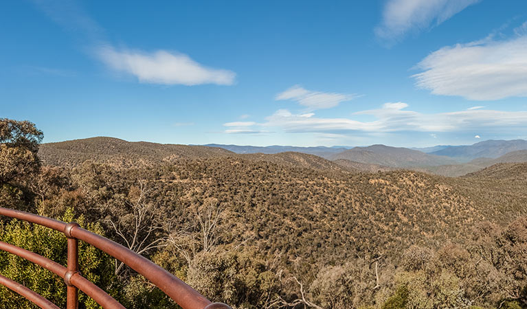 Wallace Craigie lookout, Kosciuszko National Park. Photo: Murray Vanderveer/DPIE