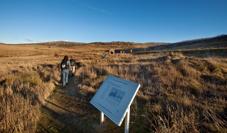 Walking on the Kiandra Heritage track. Photo: Murray Vanderveer &copy; OEH