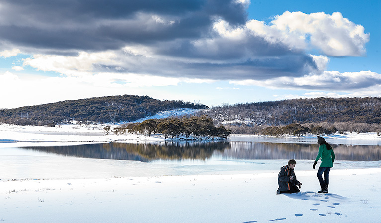 Three Mile Dam campground, Kosciuszko National Park. Photo: Murray Vanderveer/NSW Government