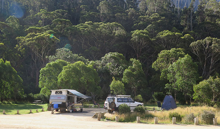 Camping at Ngarigo campground, Kosciuszko National Park. Photo: E Sheargold/OEH