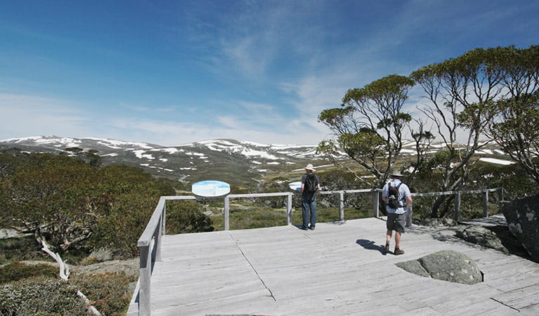 Charlotte Pass lookout and Snow Gums boardwalk, Kosciuszko National Park. Photo: E Sheargold/OEH