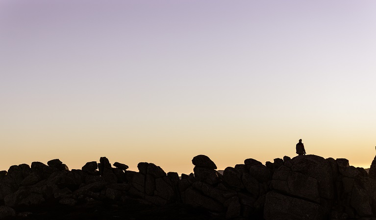 Thredbo at sunset, Kosciuszko National Park. Photo: Thredbo Resort