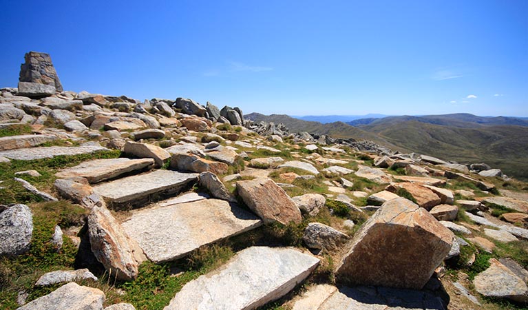 Mount Kosciuszko summit, Kosciuszko National Park. Photo: Elinor Sheargold &copy; OEH