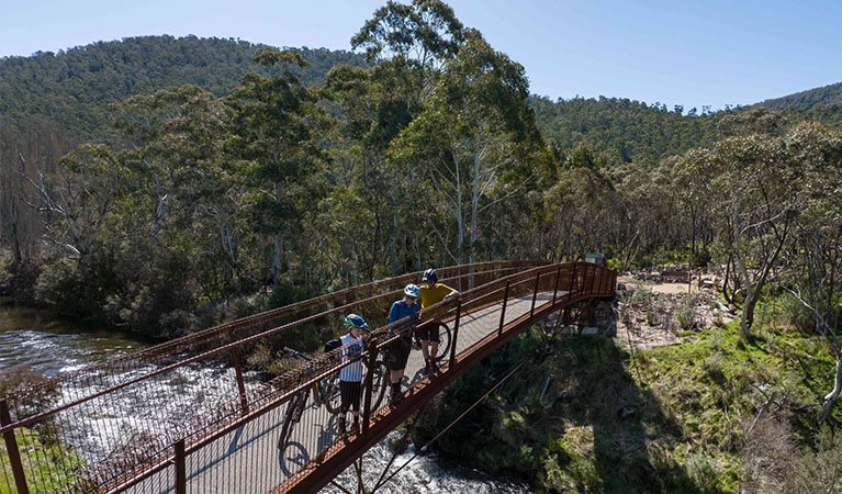 Gaden Bridge to Thredbo River picnic area. Photo: Boen Ferguson &copy; Boen Ferguson