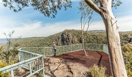 Landers Falls lookout, Kosciuszko National Park. Photo: Murray Vanderveer &copy; OEH