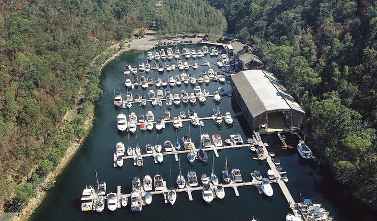 Akuna Bay Marina, Ku-ring-gai Chase National Park. Photo: OEH