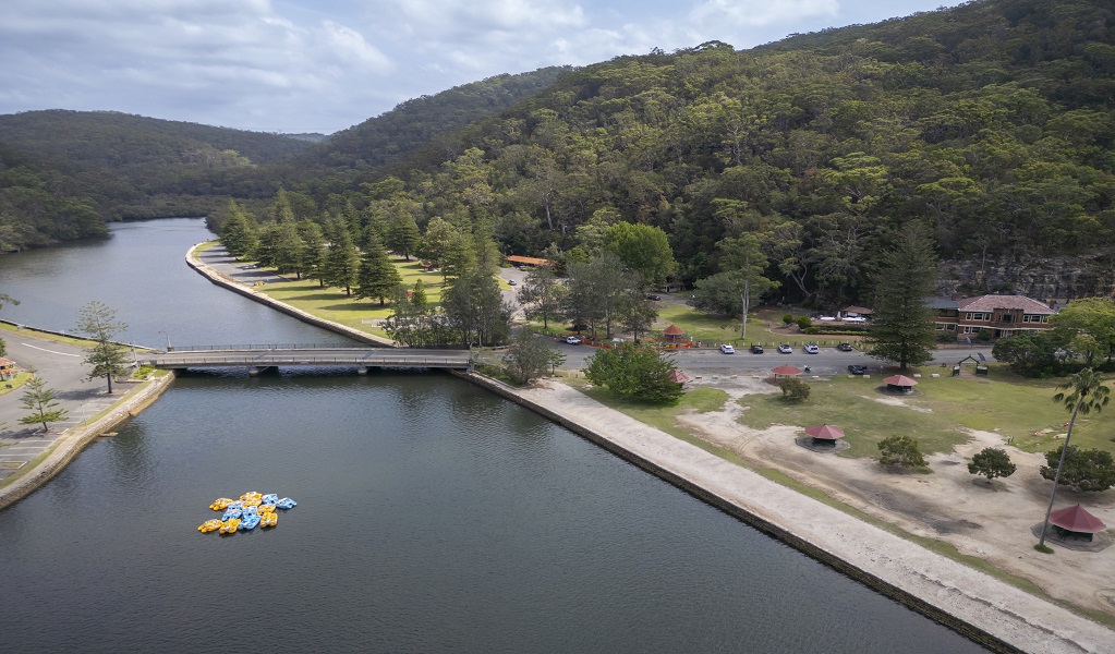 Aerial view of Bobbin Head picnic area. Photo: John Spencer &copy; DCCEEW