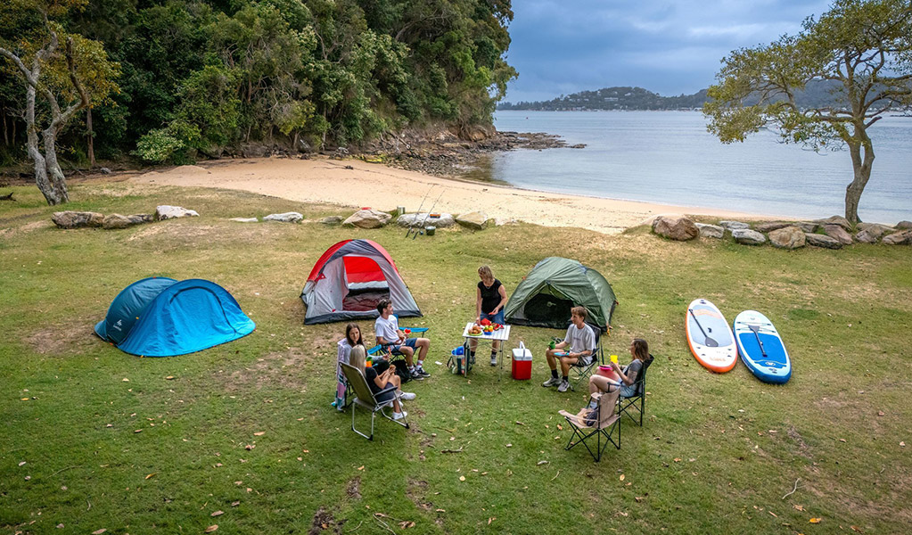 The Basin campground, Ku-ring-gai Chase National Park. Photo: Andrew Richards/DPIE