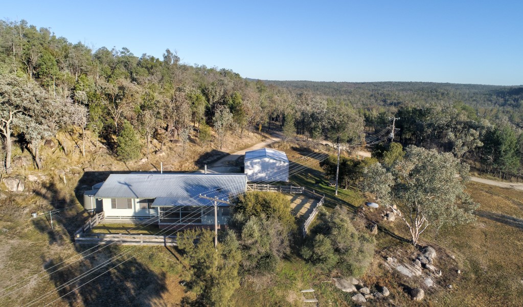 An aerial view of Lavender Vale Cottage in Kwiambal National Park. Photo &copy; DPE