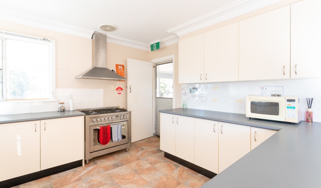 The kitchen at Lavender Vale Cottage in Kwiambal National Park. Photo &copy; DPE