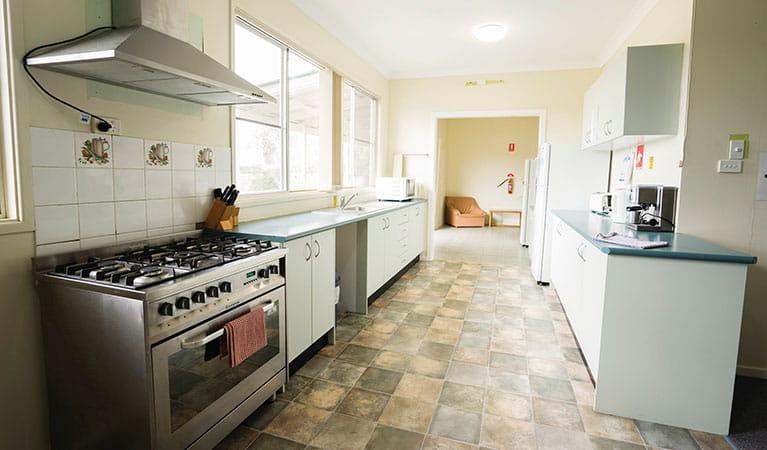 Interior kitchen, Lavender Vale Homestead, Kwiambal National Park. Photo: Simone Cottrell &copy; OEH