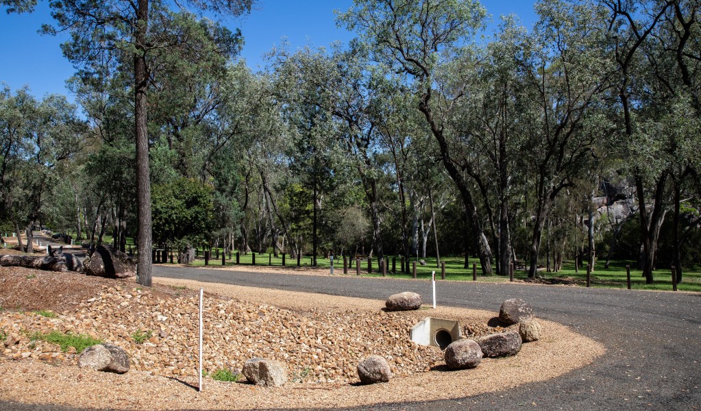 The road winding into Lemon Tree Flat campground in Kwiambal National Park. Photo: Simon Scott &copy; DCCEEW