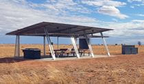 Covered picnic area and BBQ, Eckerboon Lake campground and picnic area, Langidoon-Metford State Conservation Area, 40mins drive from Broken Hill. Photo: V Butler, &copy; V Butler