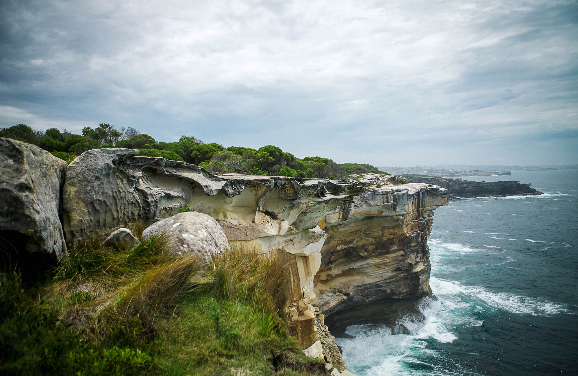 View to magic point from cliffs in Malabar Headland National Park. Photo: C Weston/OEH