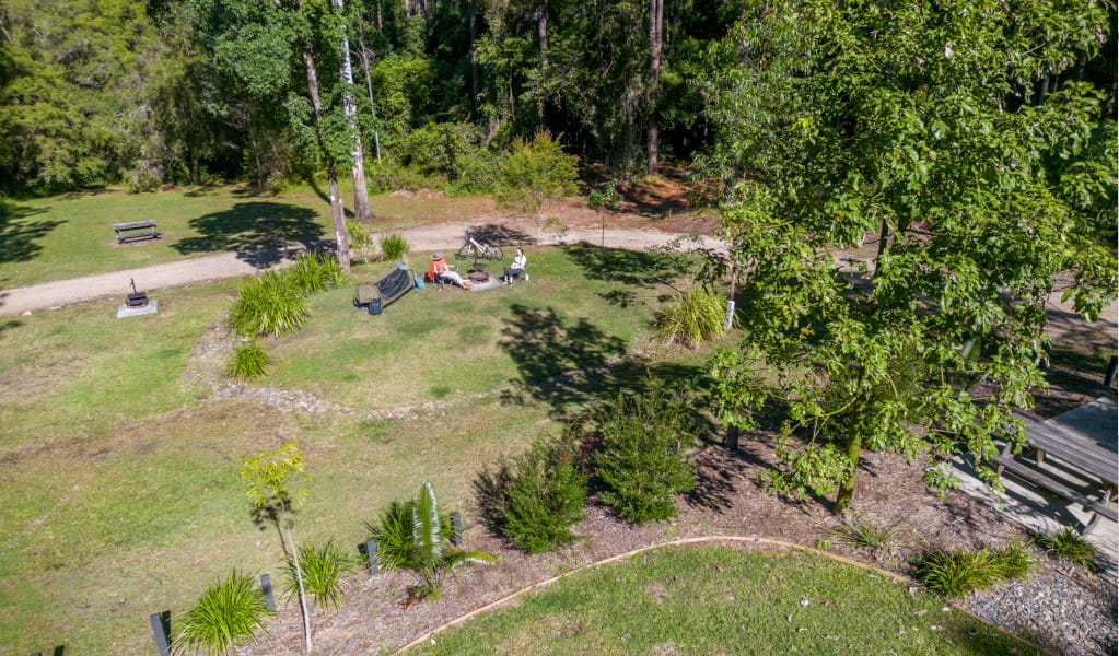 Aerial view of Cutters Camp campground. Credit: John Spencer &copy; DPE 