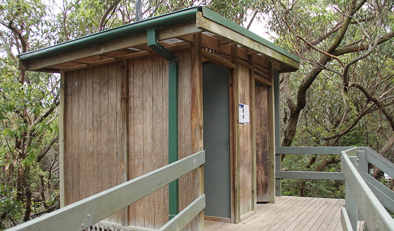 Toilet facilities at southern picnic area, Aragunnu region, Mimosa Rocks National Park. Photo: John Yurasek/DPIE