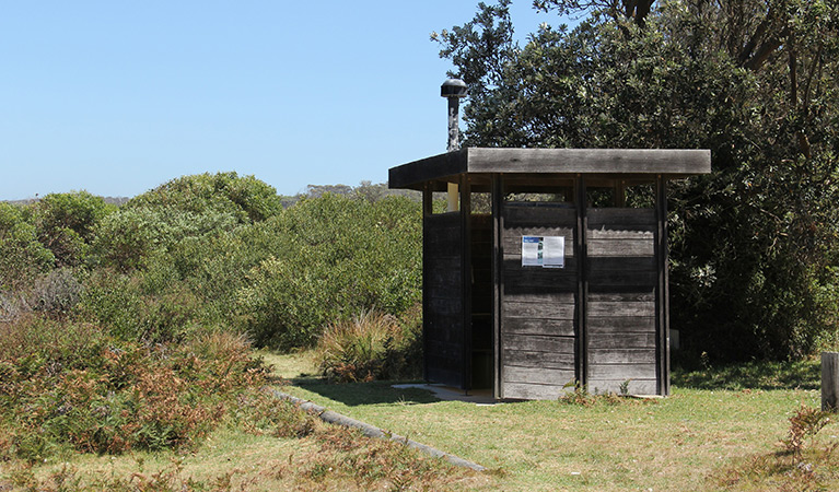 Toilet facilities at Gillards campground, Mimosa Rocks National Park. Photo: John Yurasek/DPIE